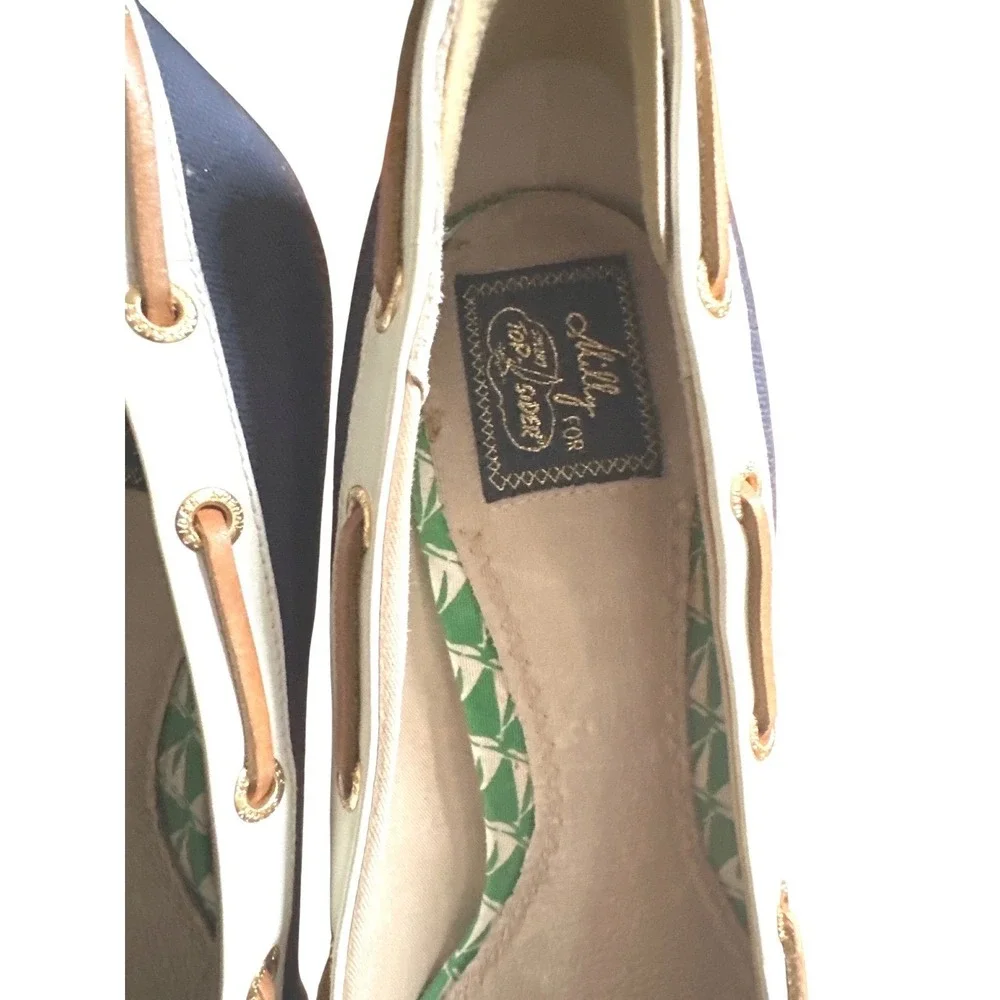 Milly Sperry Top-Sider Rope Platform Block Heel Pumps Coastal Chic Size 10